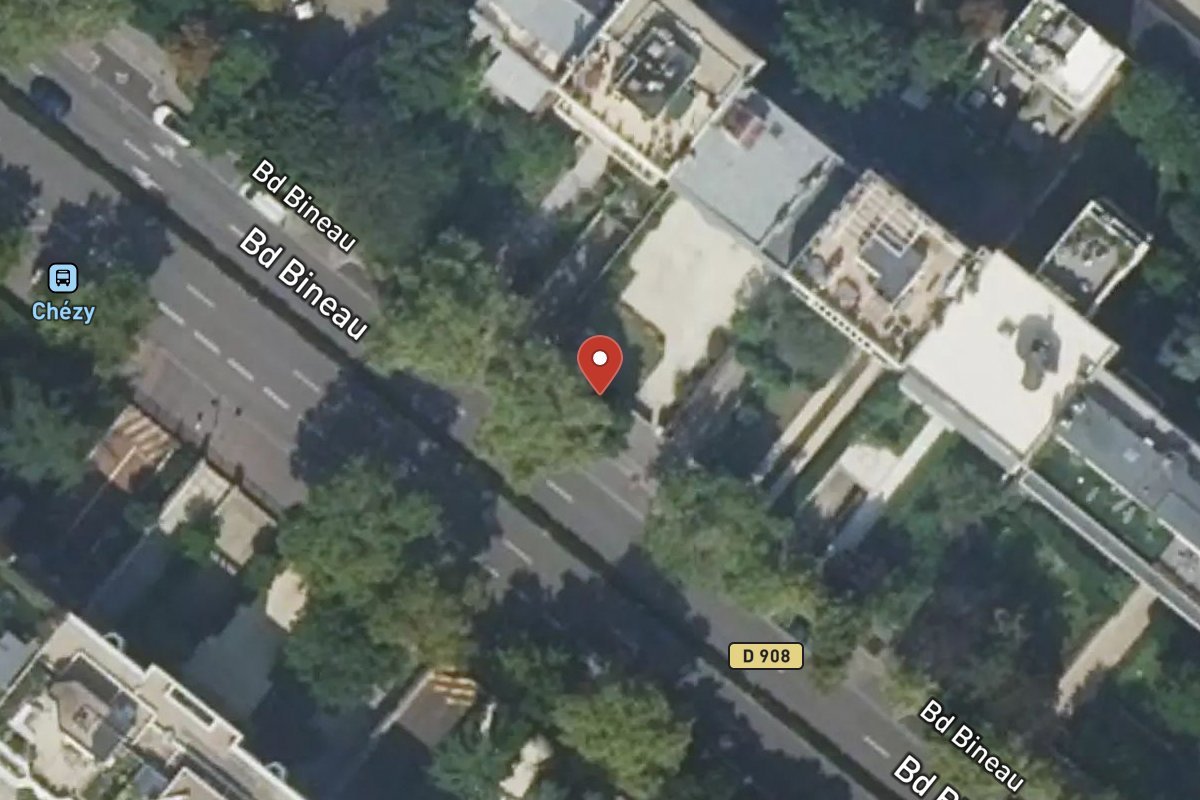 Vue satellite — 122 Avenue Bineau