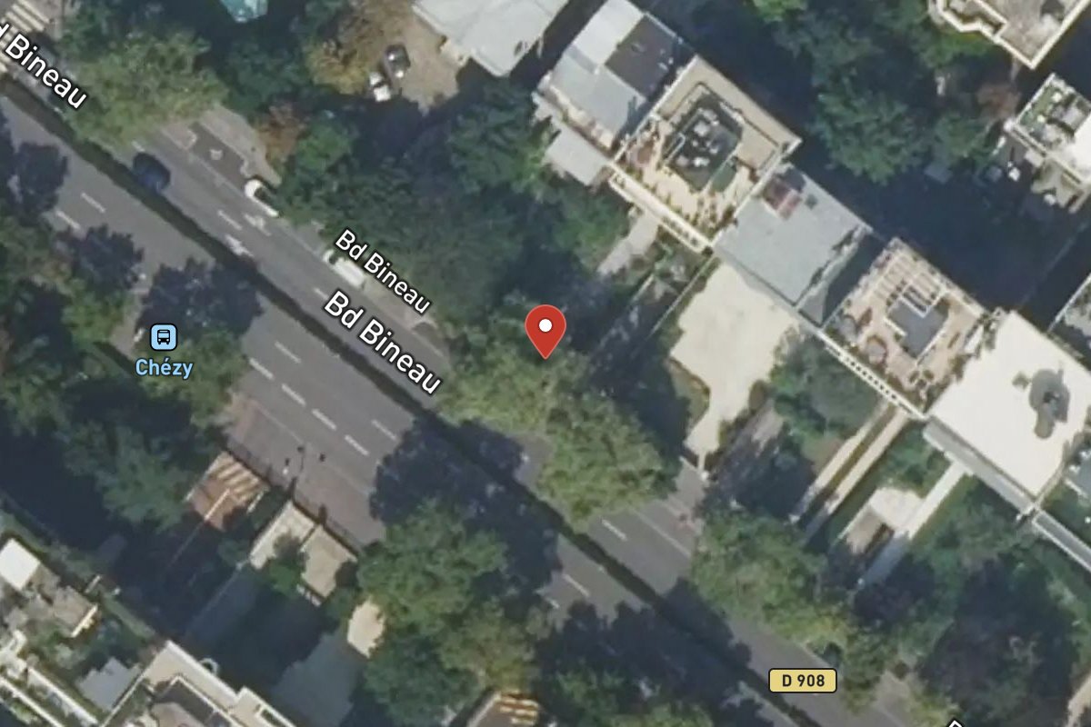 Vue satellite — 124 Avenue Bineau