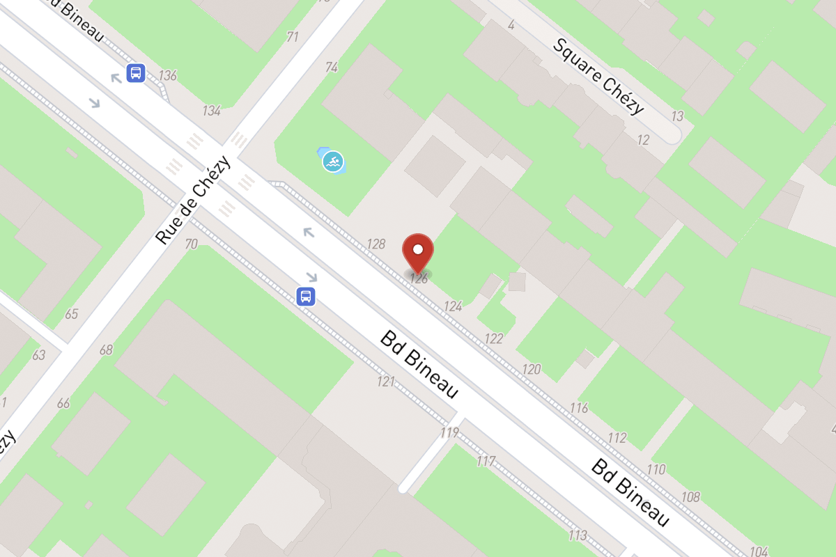Plan de situation — 126 Avenue Bineau