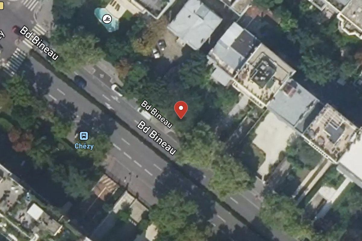 Vue satellite — 126 Avenue Bineau