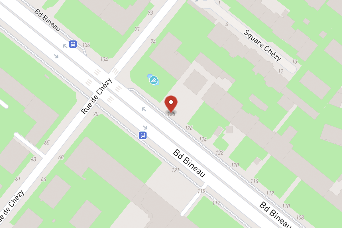 Plan de situation — 128 Avenue Bineau