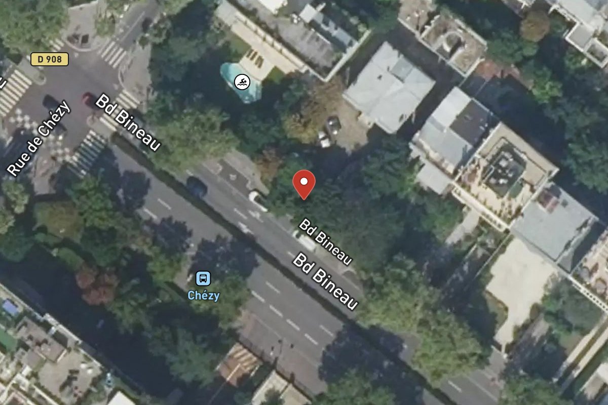 Vue satellite — 128 Avenue Bineau