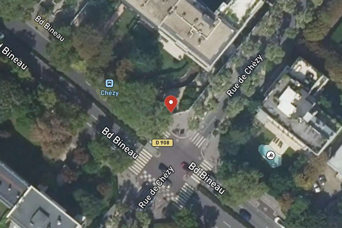 Vue satellite — 134 Avenue Bineau