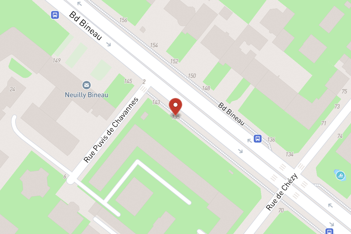 Plan de situation — 135 Avenue Bineau