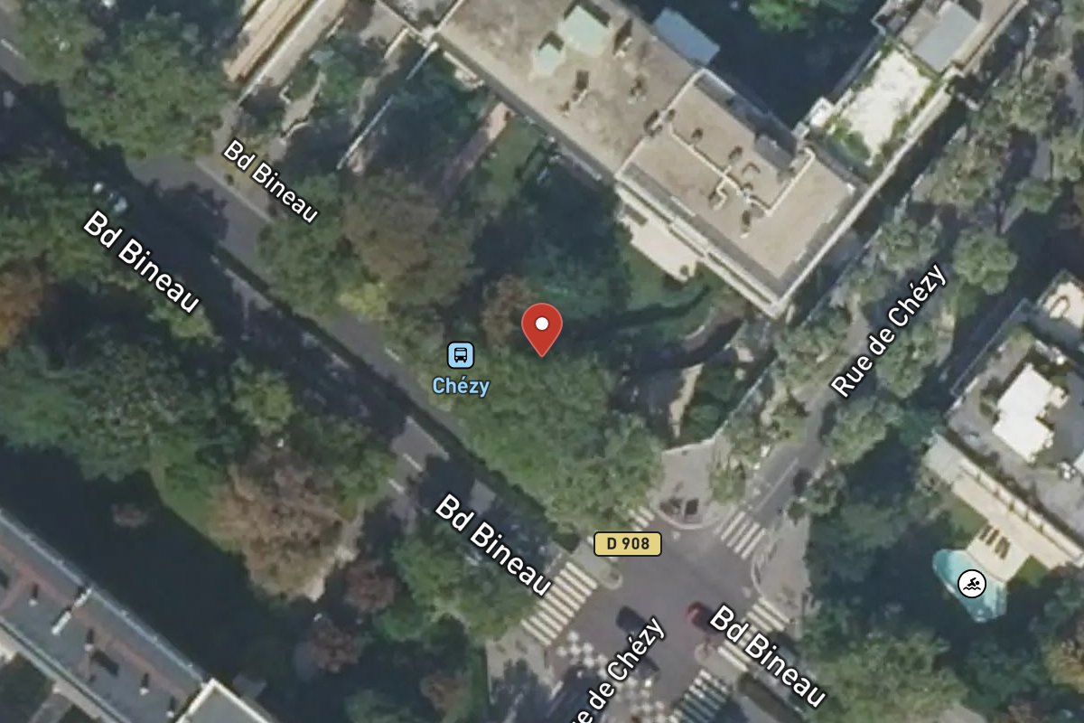 Vue satellite — 136 Avenue Bineau