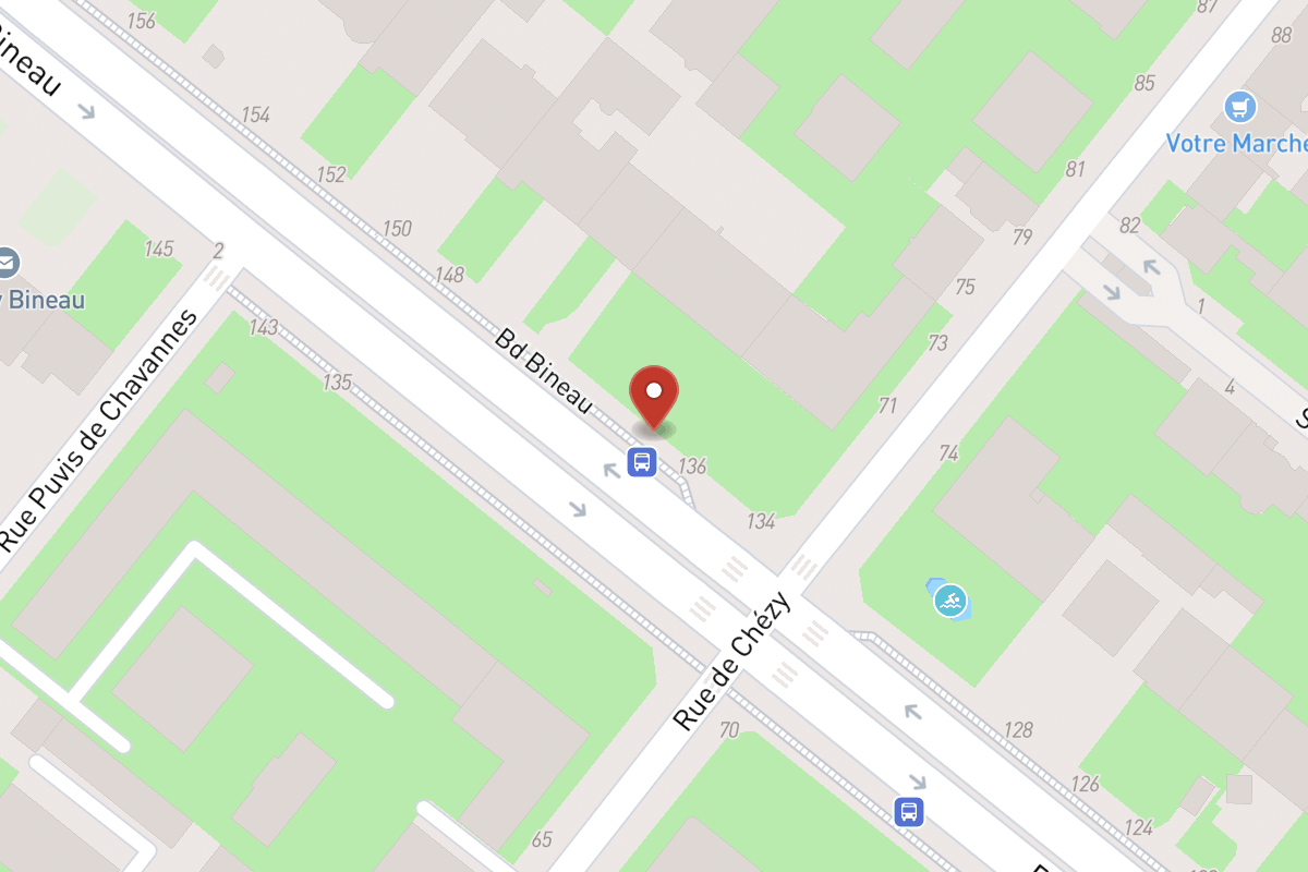 Plan de situation — 138 Avenue Bineau