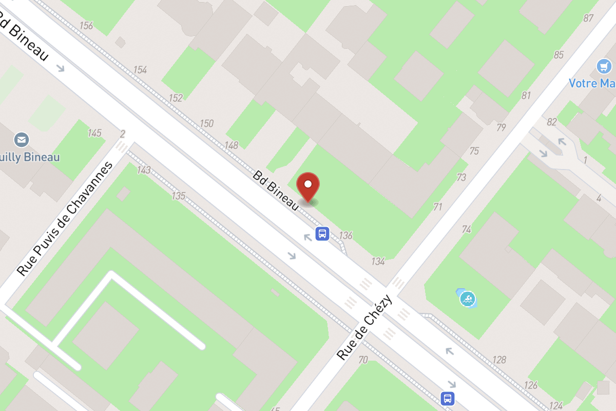 Plan de situation — 140 Avenue Bineau
