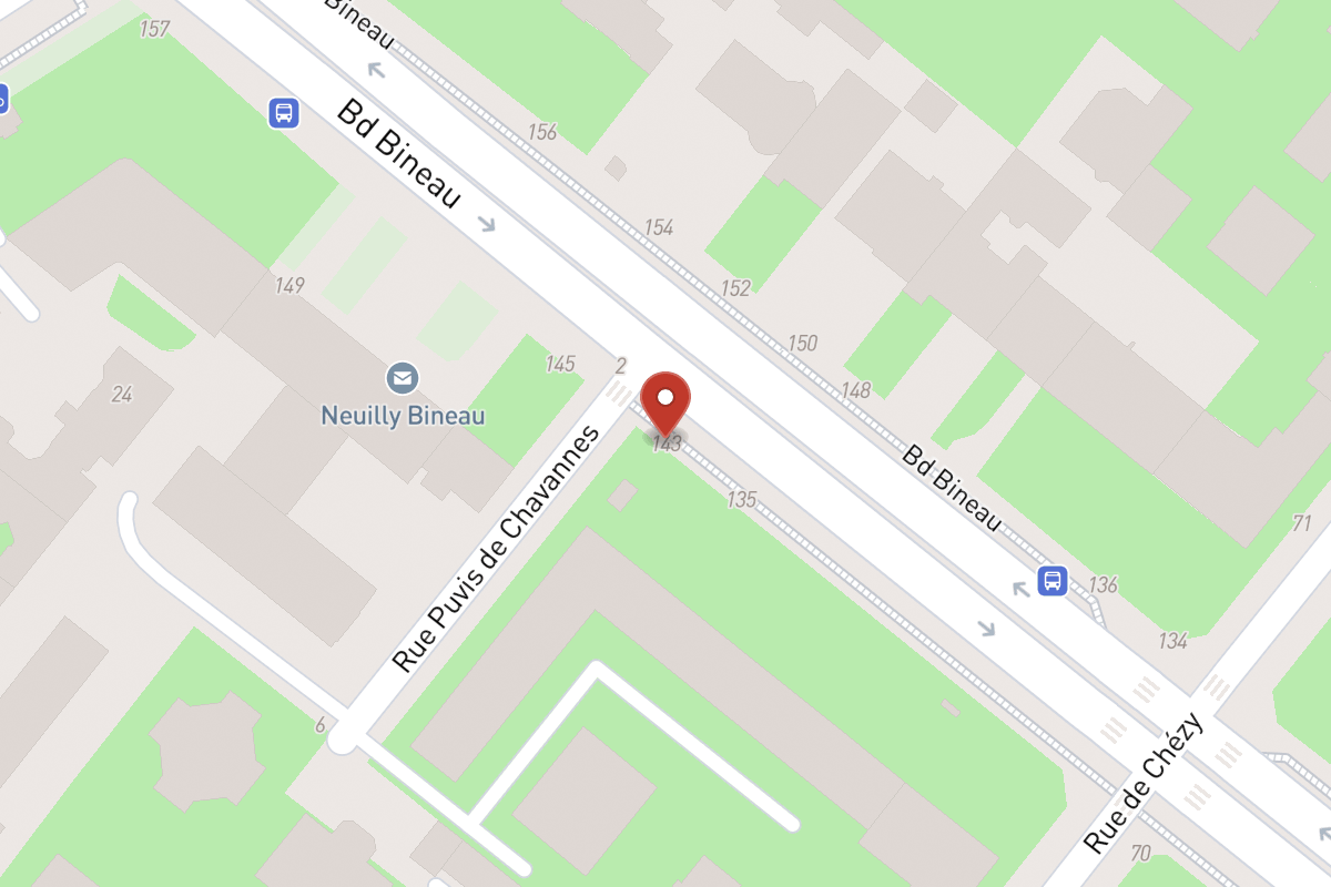 Plan de situation — 143 Avenue Bineau