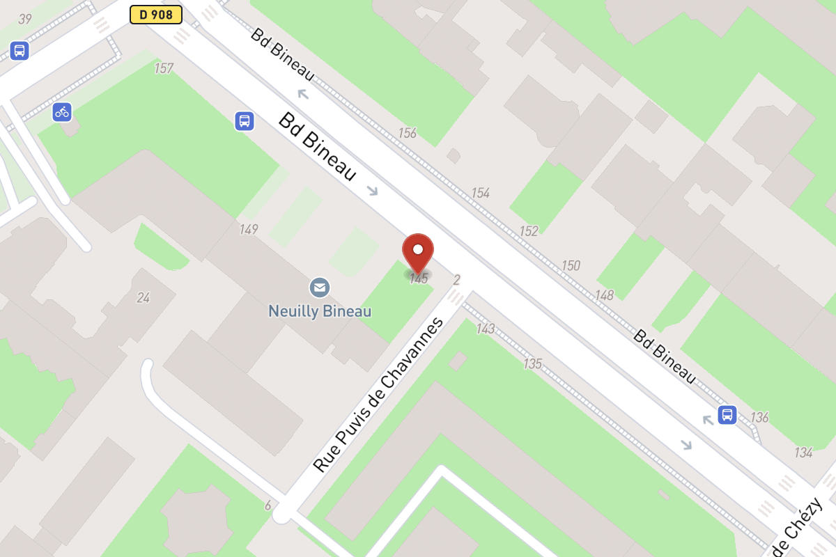 Plan de situation — 145 Avenue Bineau