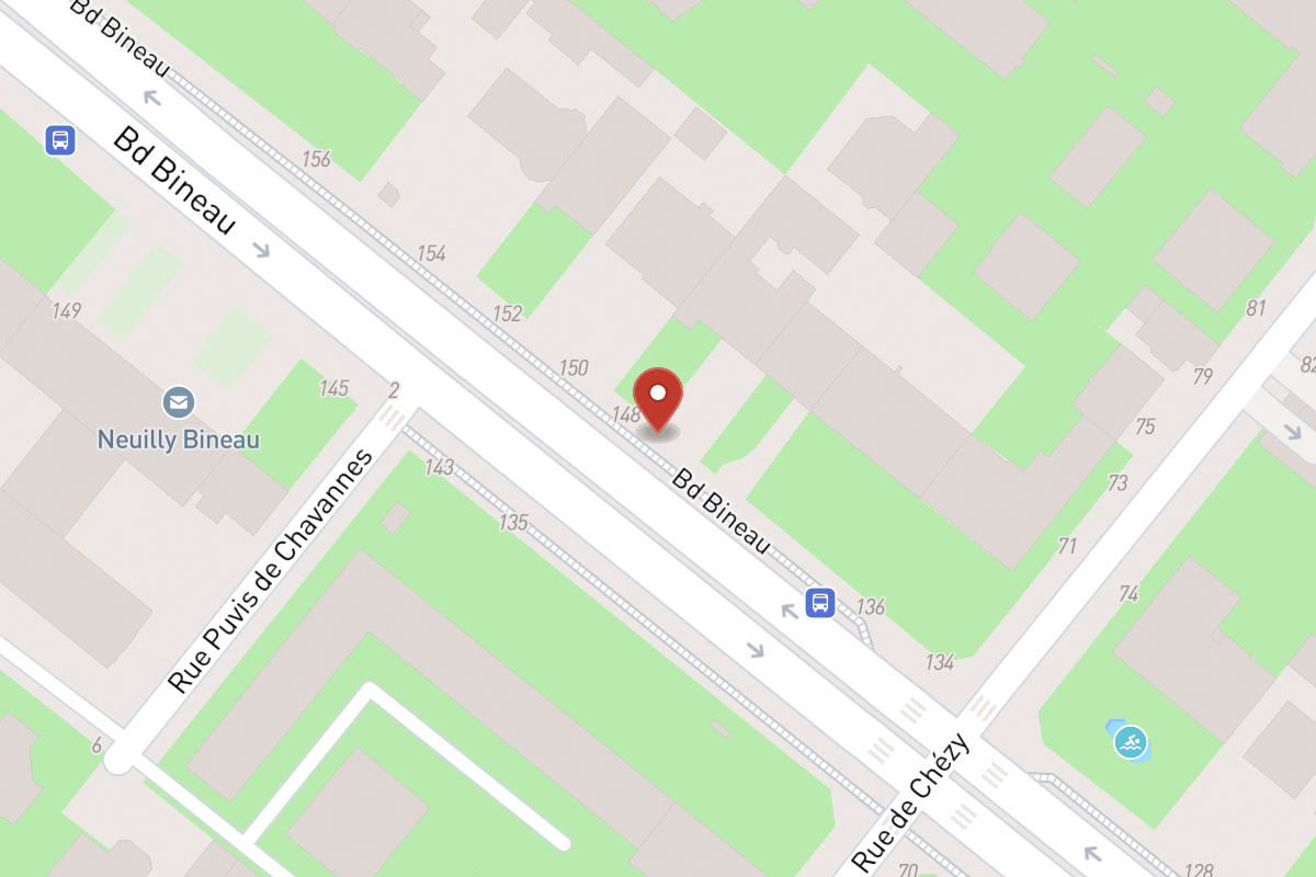 Plan de situation — 146 Avenue Bineau