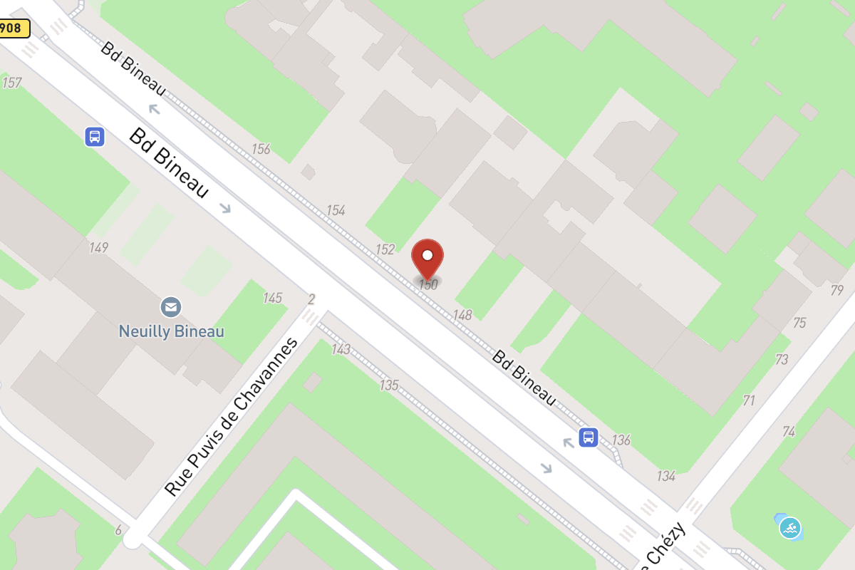 Plan de situation — 150 Avenue Bineau