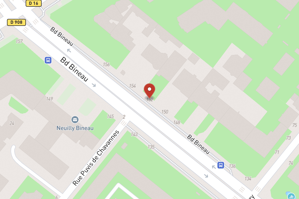 Plan de situation — 152 Avenue Bineau