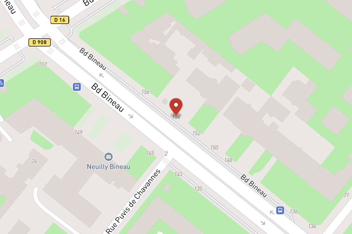 Plan de situation — 154 Avenue Bineau