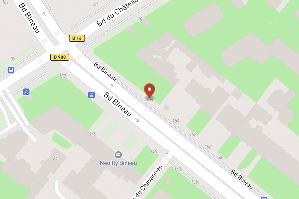 Plan de situation — 156 Avenue Bineau