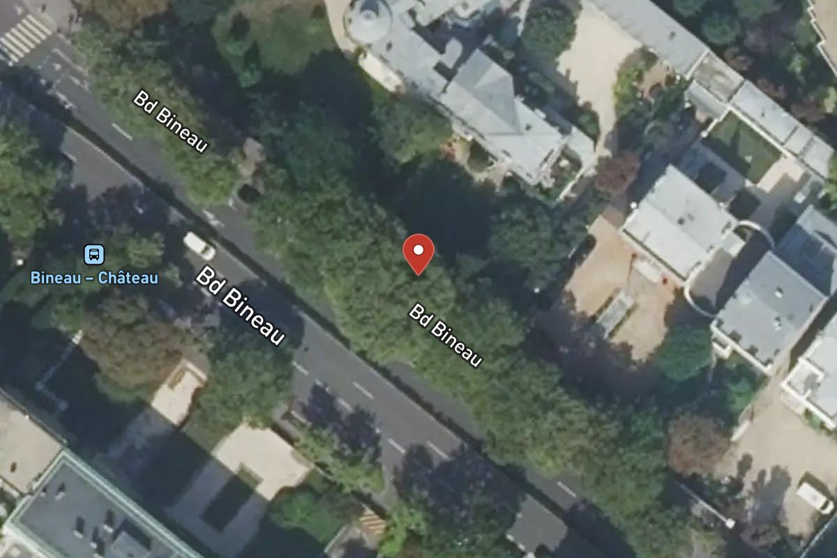 Vue satellite — 156 Avenue Bineau