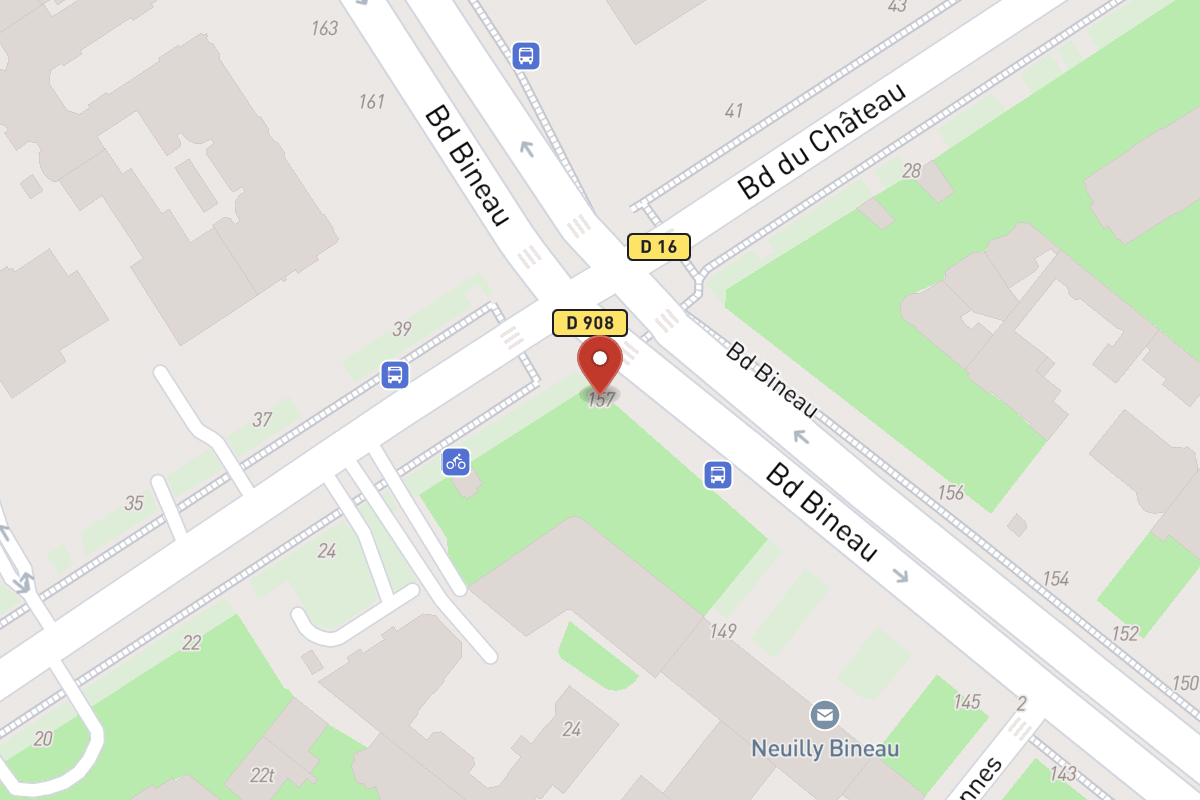 Plan de situation — 157 Avenue Bineau