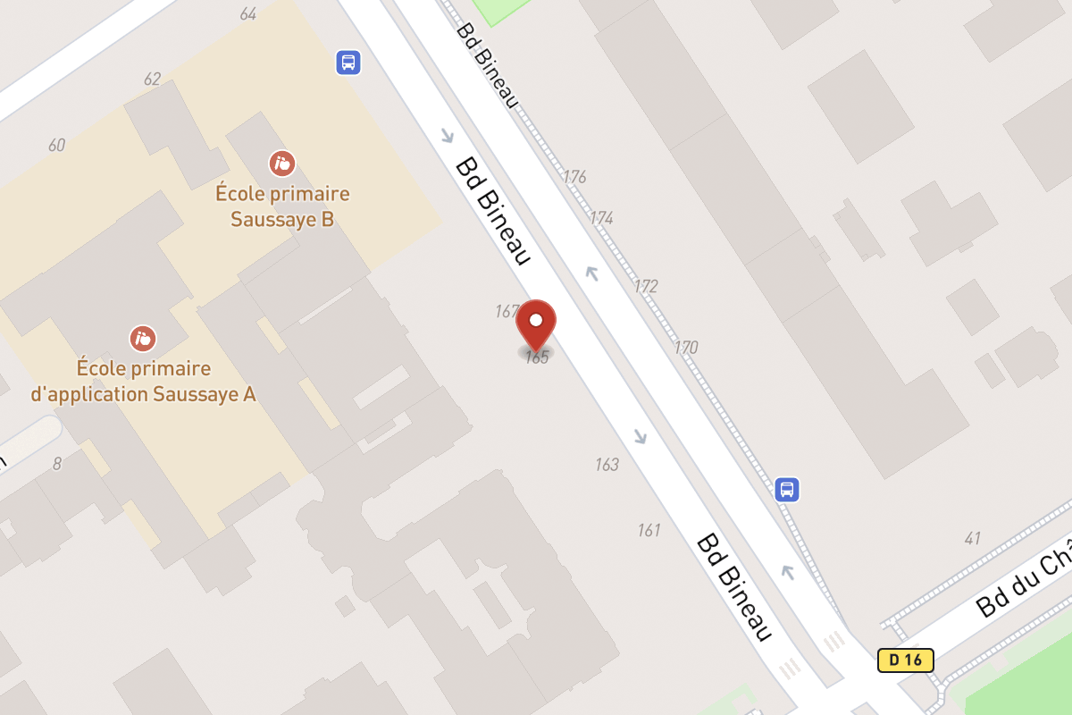Plan de situation — 165 Avenue Bineau