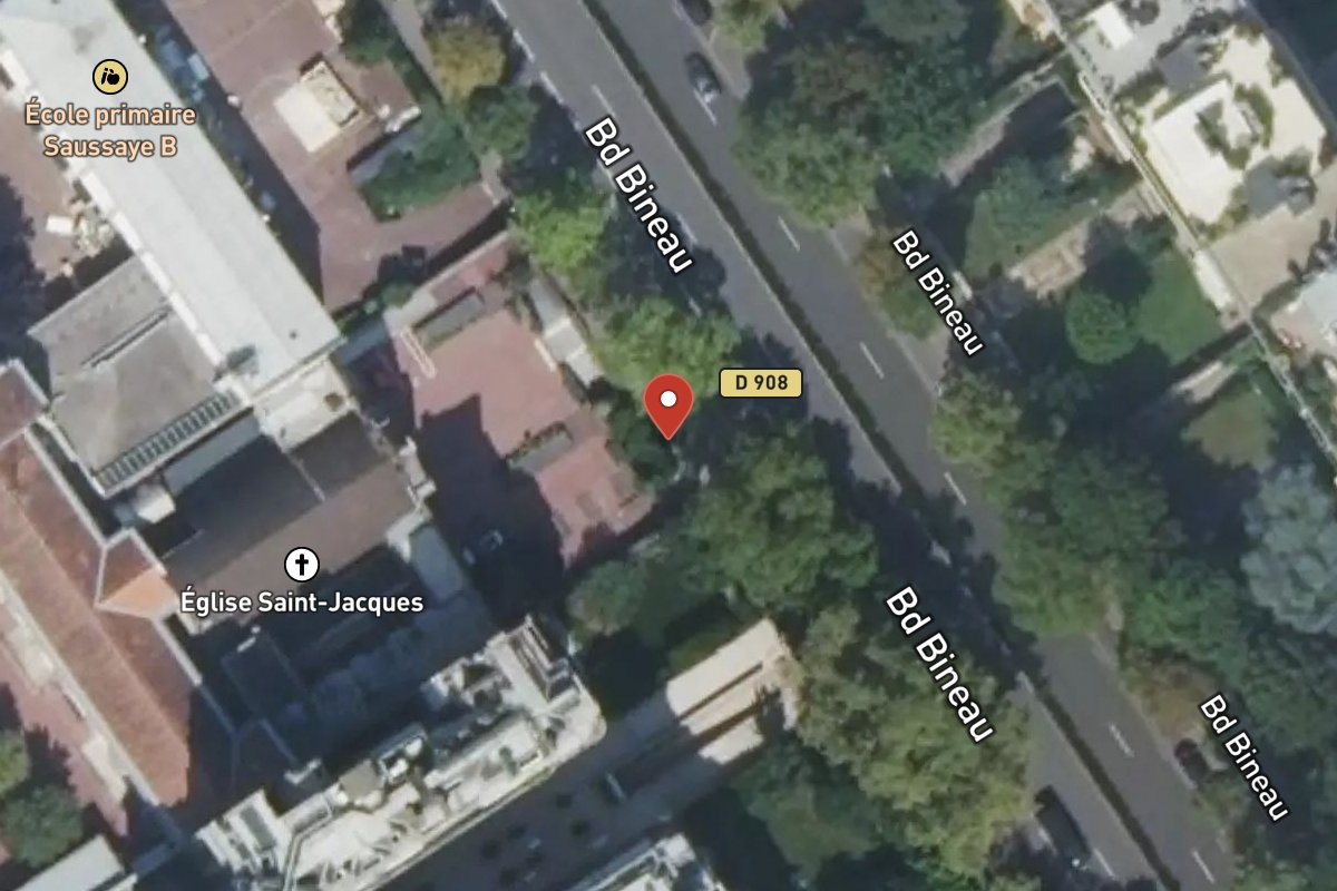 Vue satellite — 167 Avenue Bineau