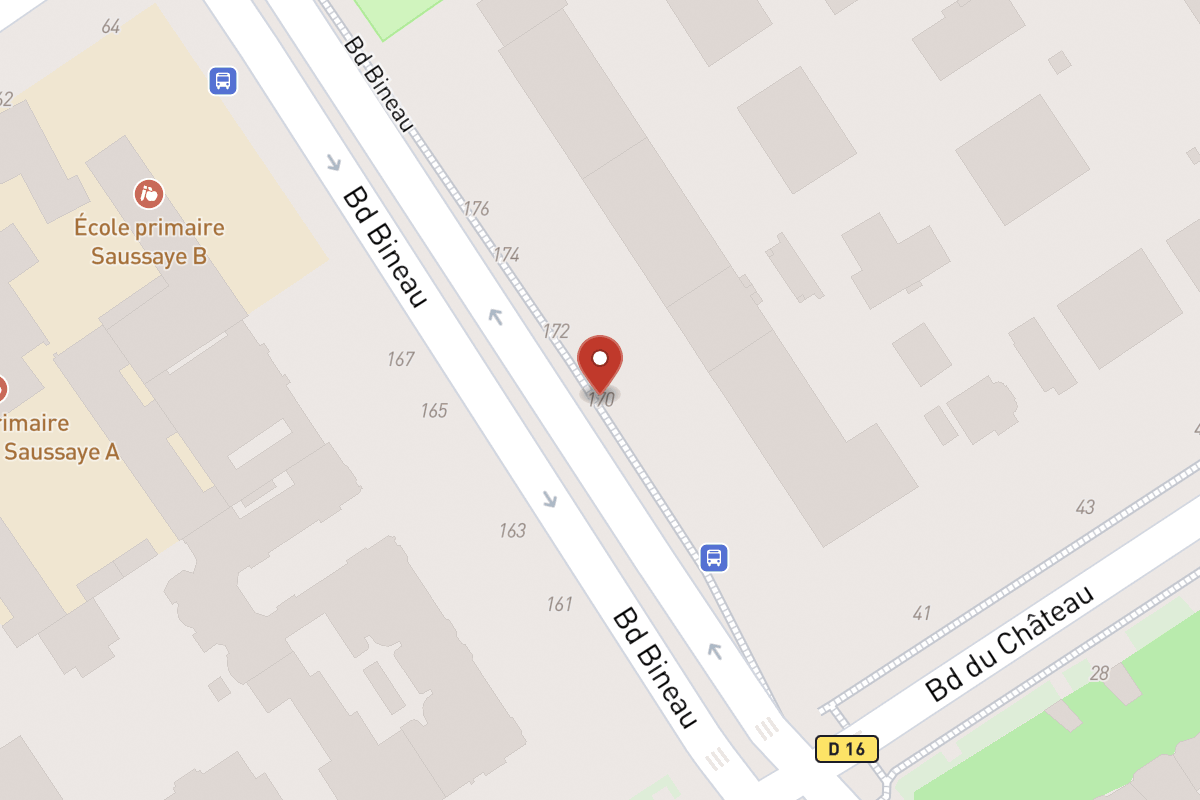 Plan de situation — 170 Avenue Bineau