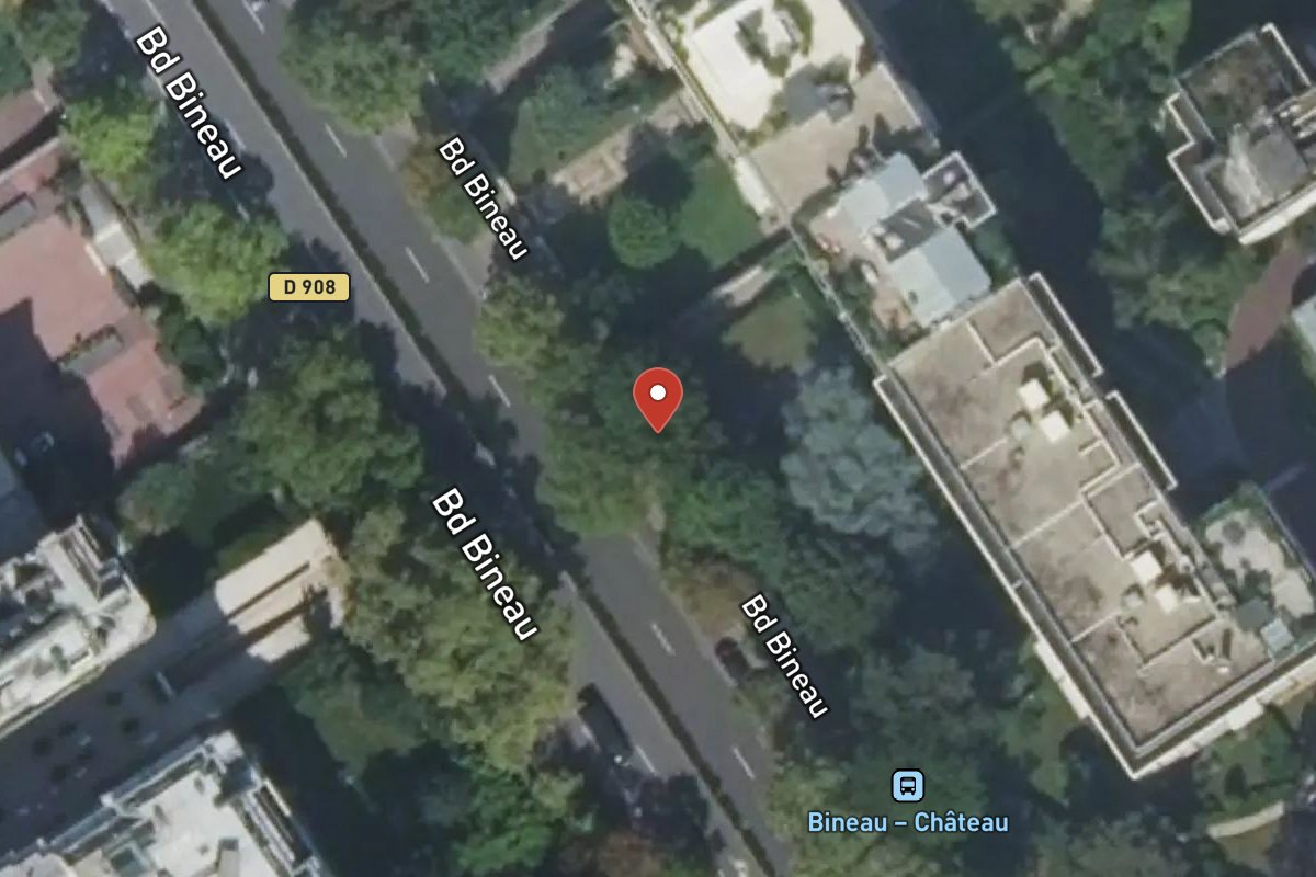 Vue satellite — 170 Avenue Bineau