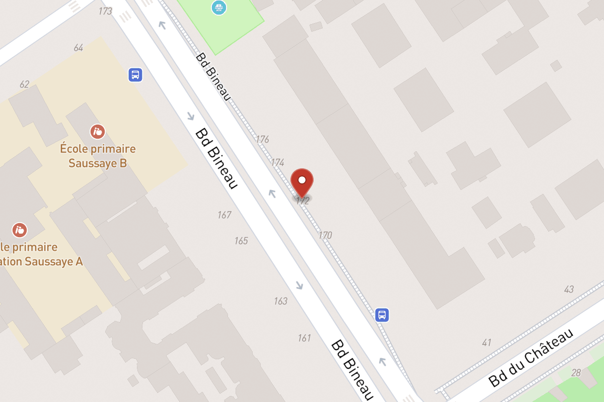 Plan de situation — 172 Avenue Bineau