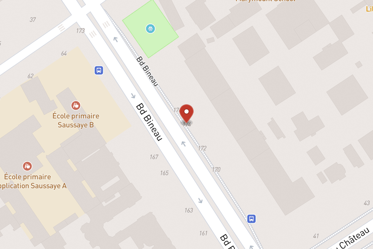 Plan de situation — 174 Avenue Bineau