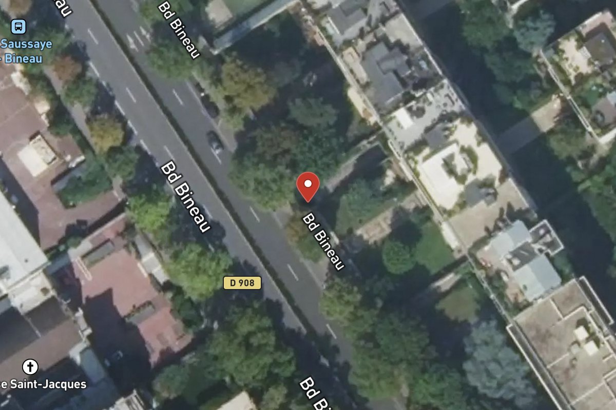 Vue satellite — 174 Avenue Bineau