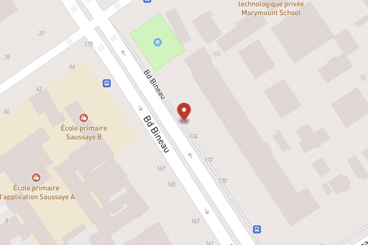 Plan de situation — 176 Avenue Bineau