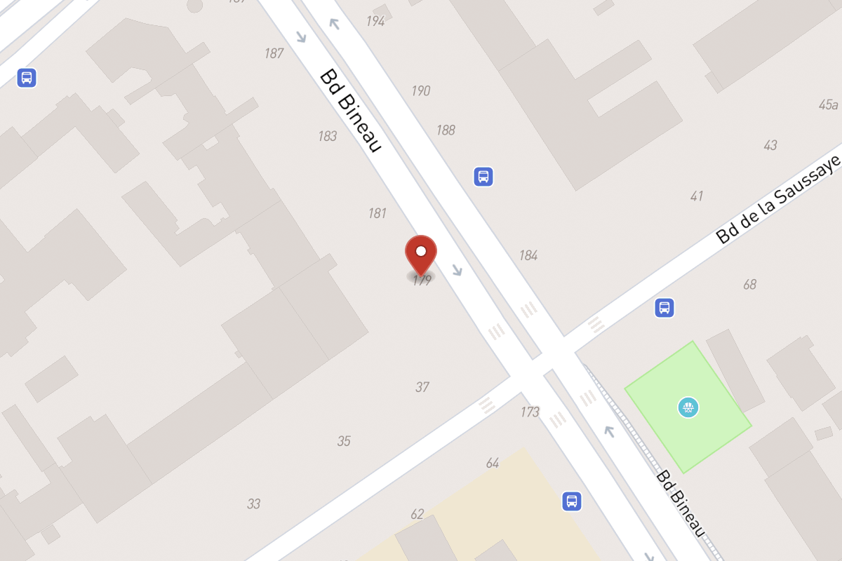 Plan de situation — 179 Avenue Bineau