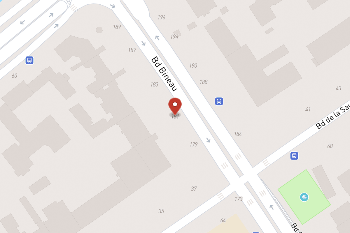 Plan de situation — 181 Avenue Bineau