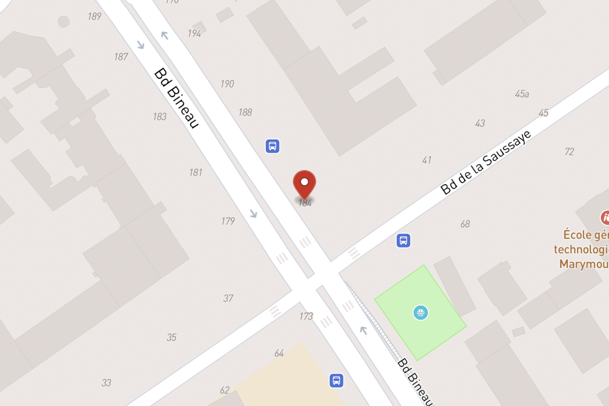 Plan de situation — 184 Avenue Bineau