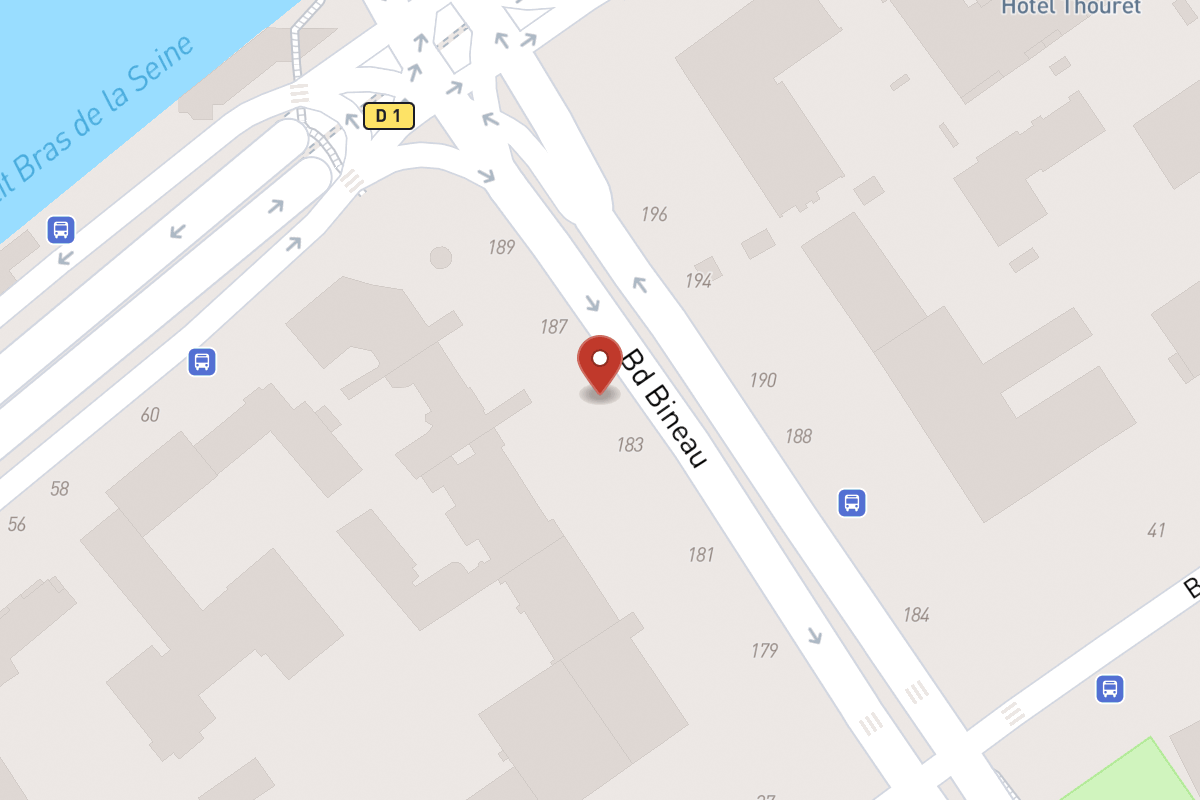 Plan de situation — 185 Avenue Bineau