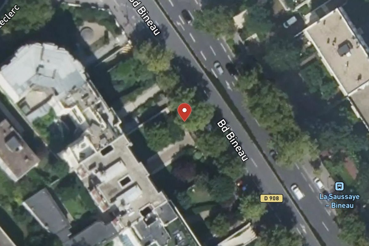Vue satellite — 185 Avenue Bineau