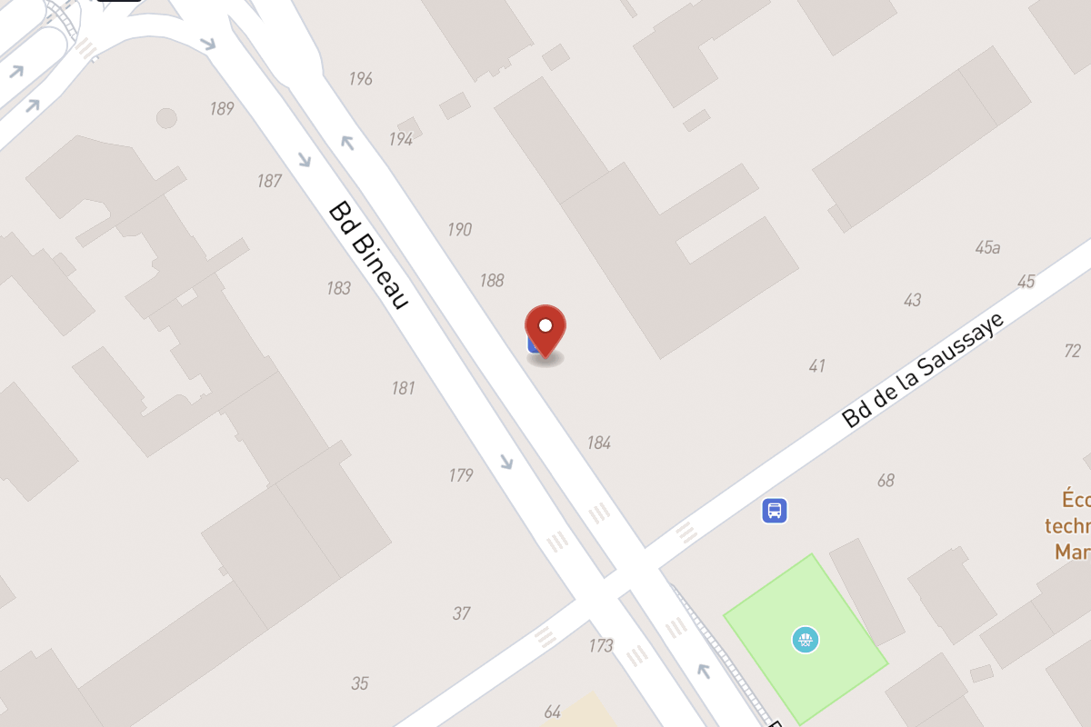 Plan de situation — 186 Avenue Bineau