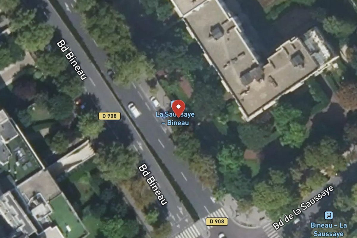 Vue satellite — 186 Avenue Bineau