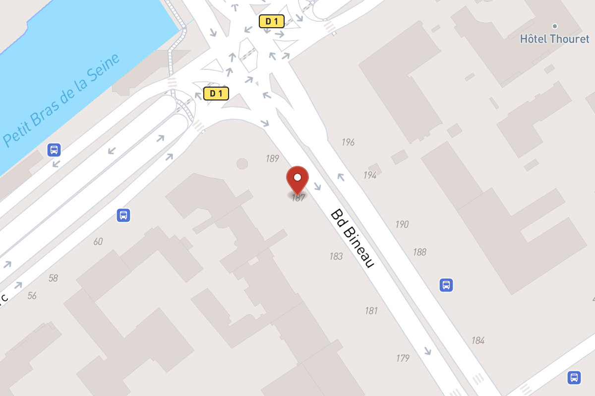 Plan de situation — 187 Avenue Bineau