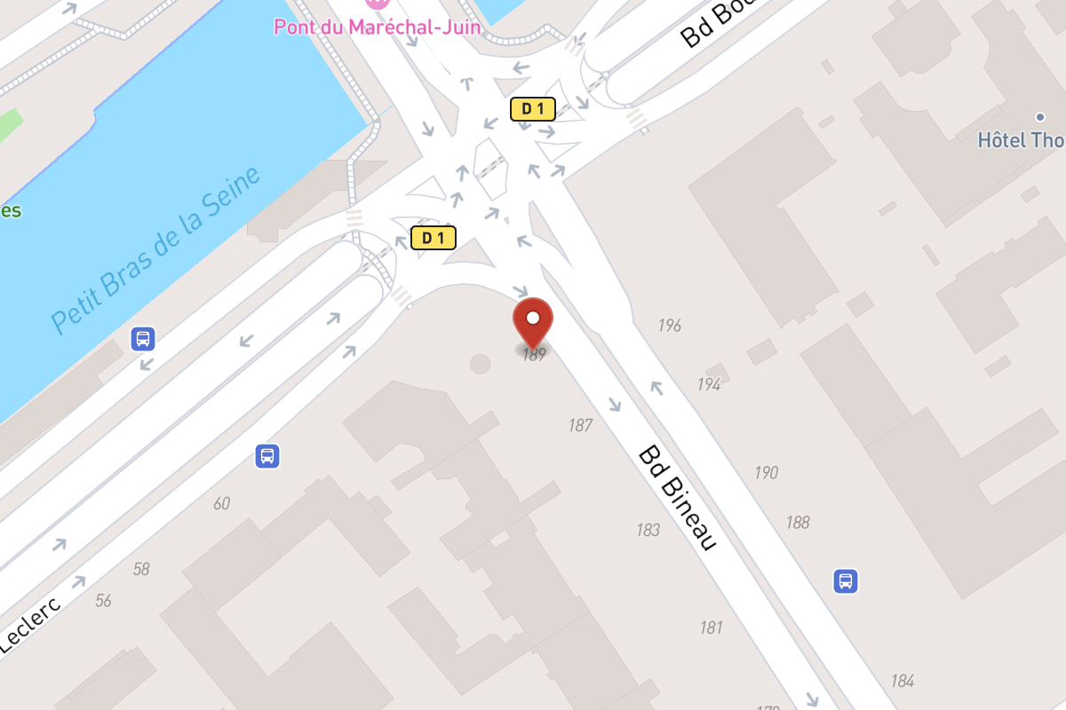 Plan de situation — 189 Avenue Bineau