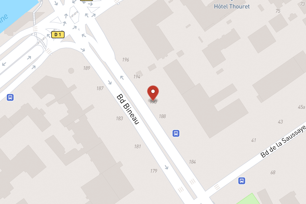 Plan de situation — 190 Avenue Bineau