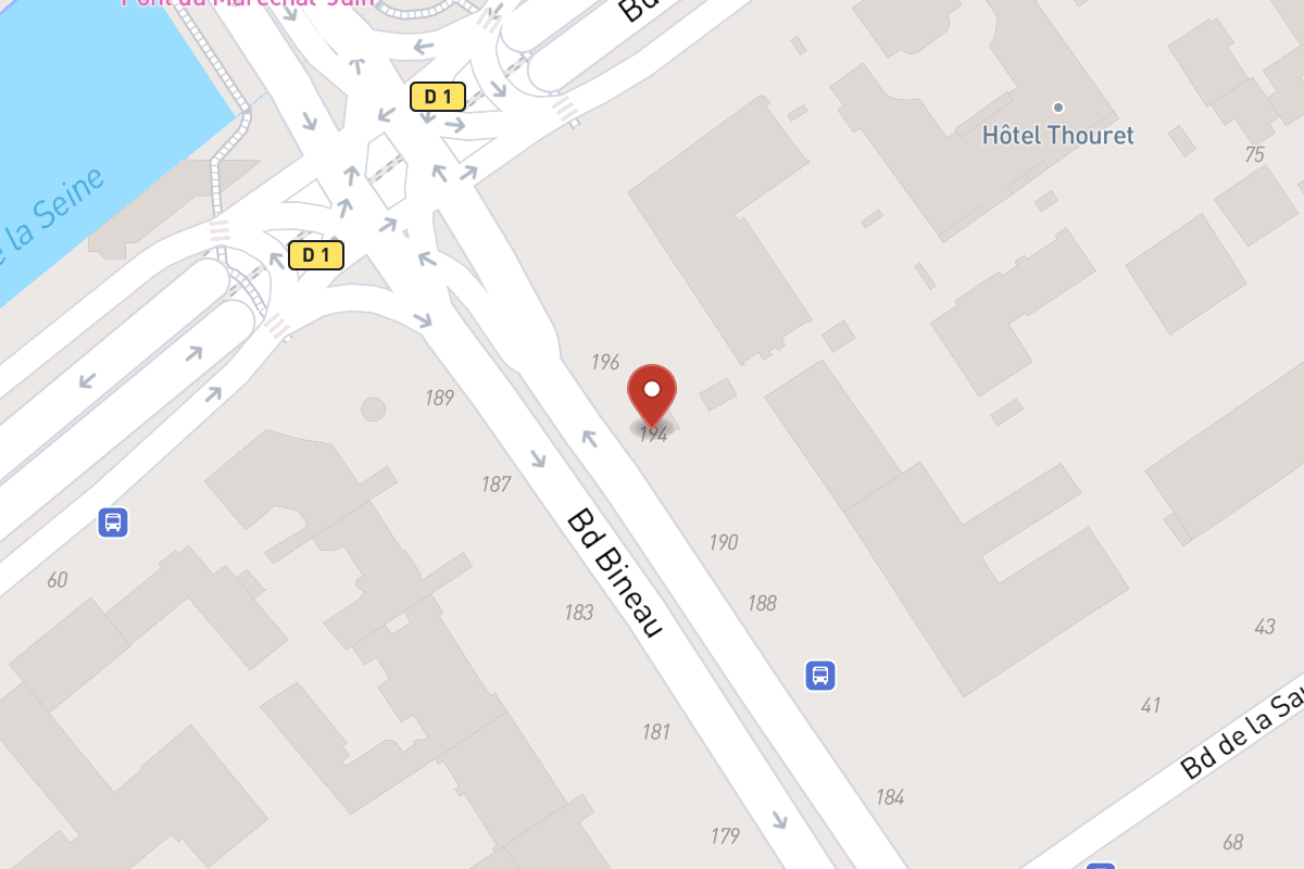 Plan de situation — 194 Avenue Bineau