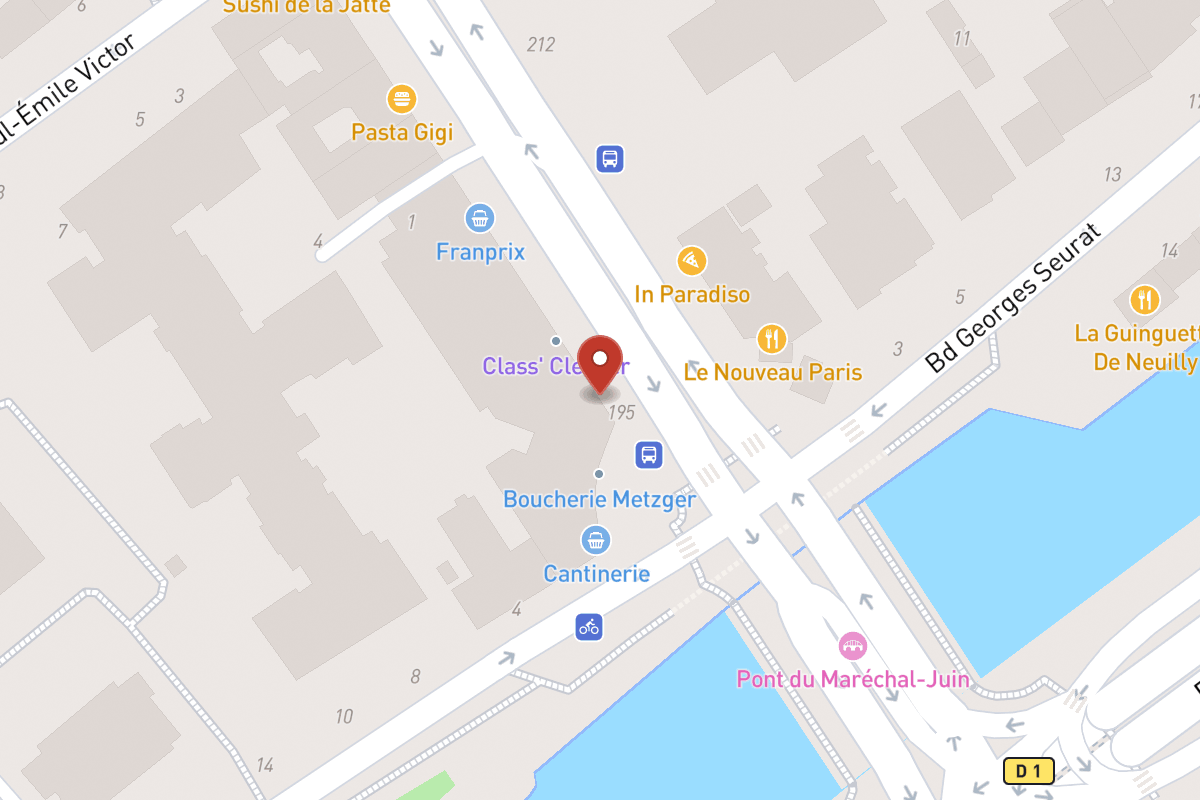Plan de situation — 197 Avenue Bineau