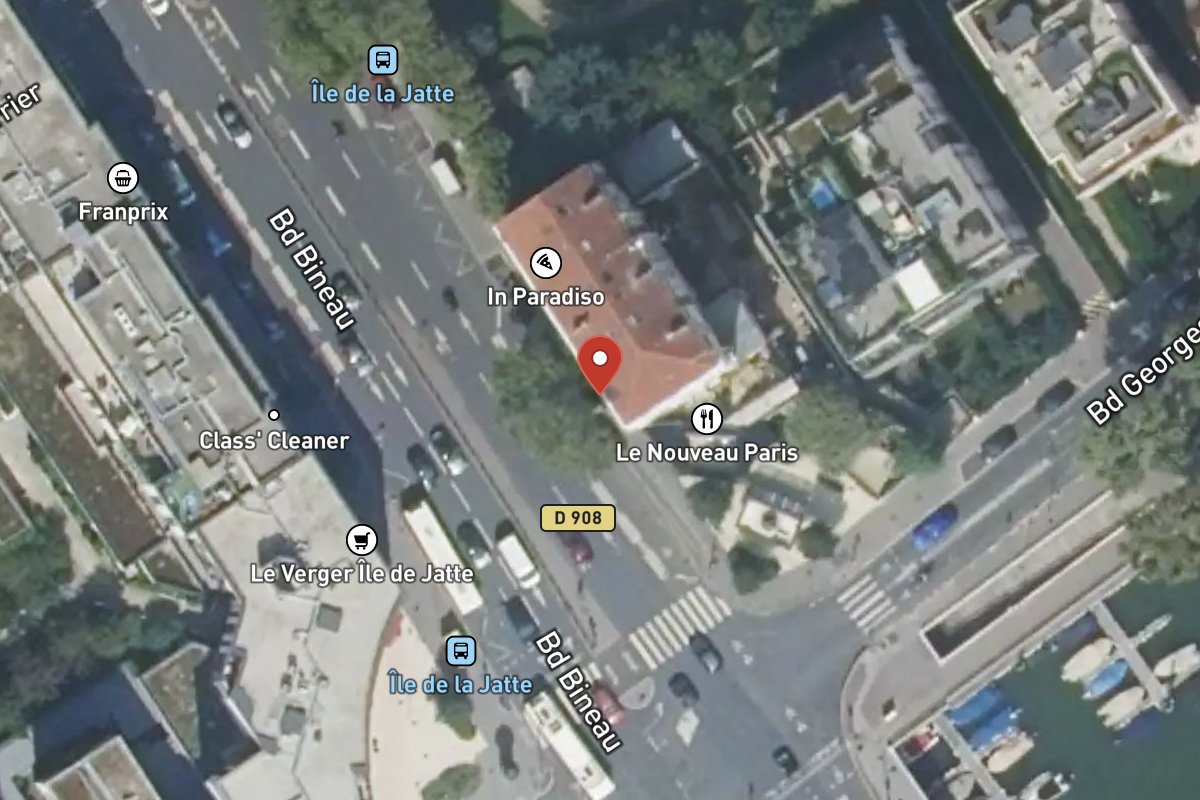 Vue satellite — 206 Avenue Bineau