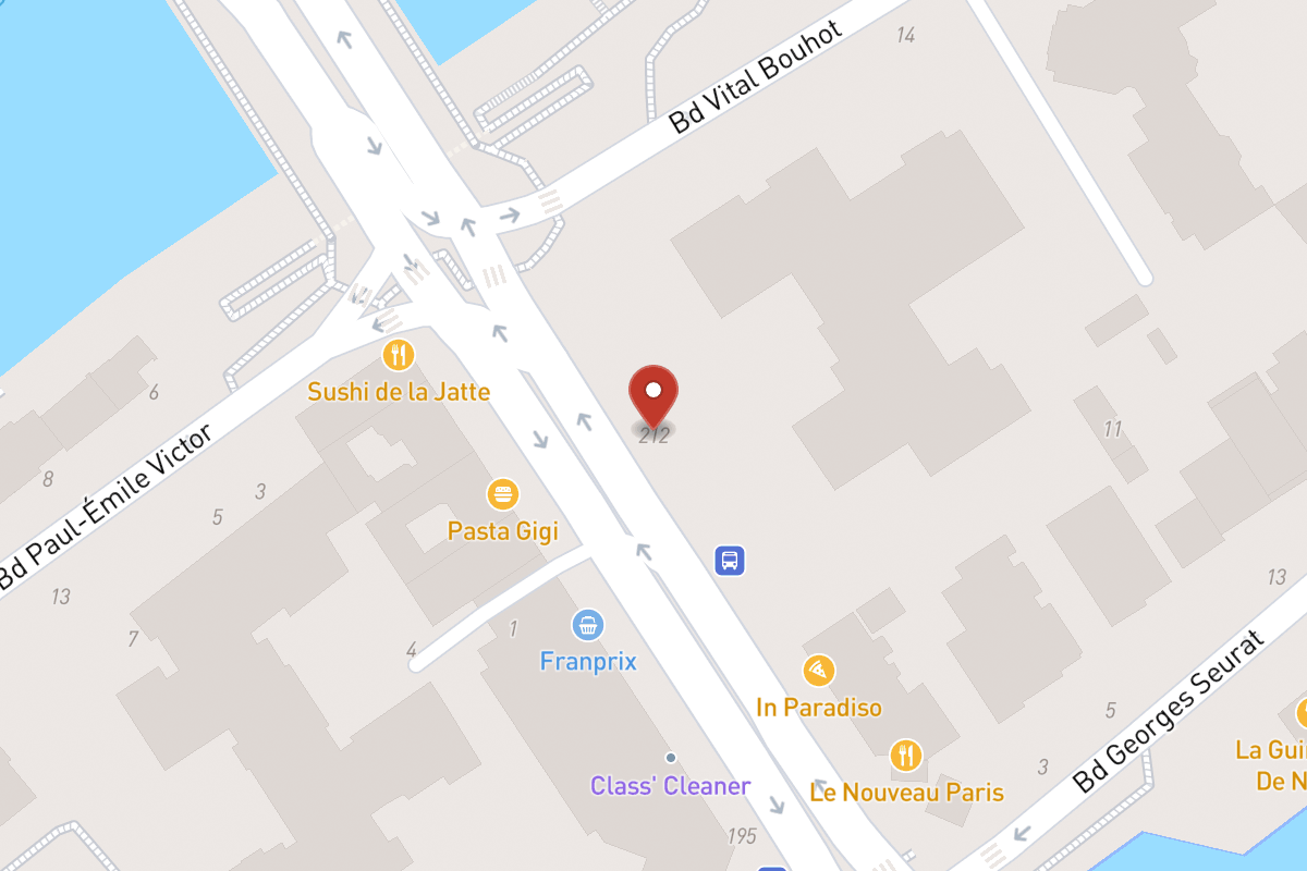 Plan de situation — 212 Avenue Bineau