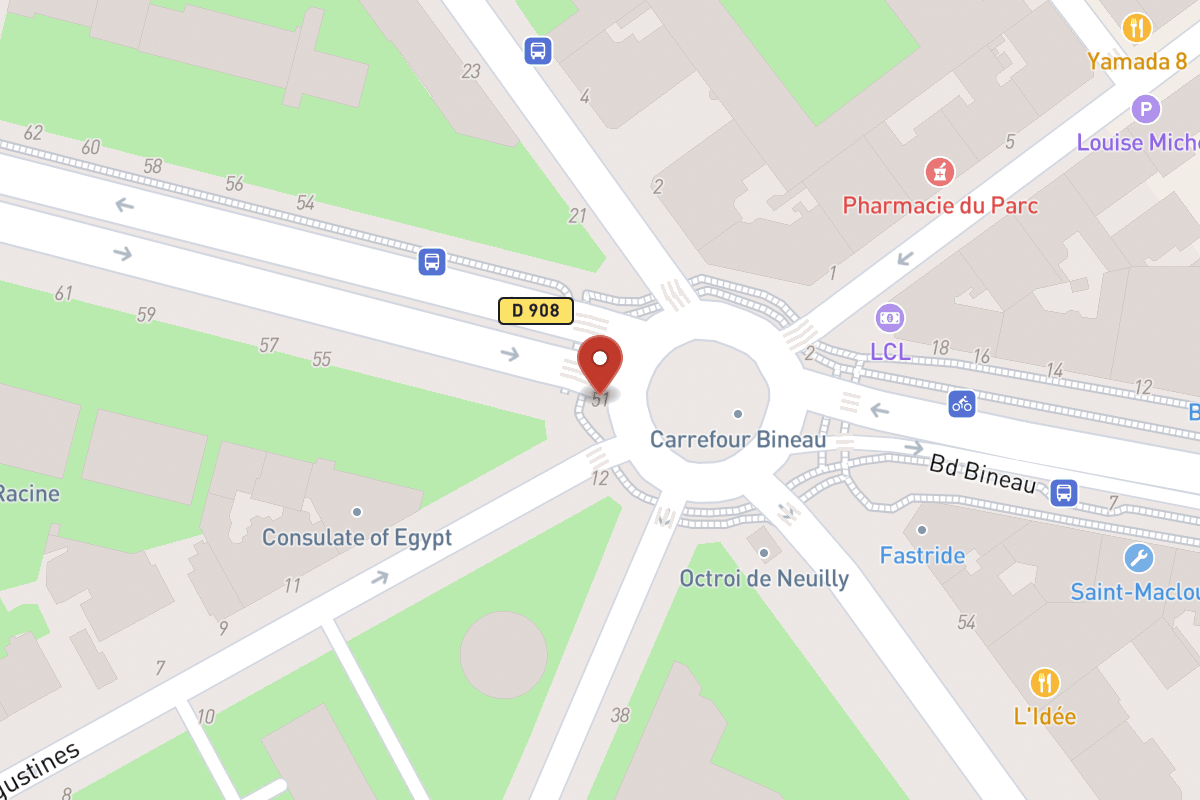 Plan de situation — 51 Avenue Bineau