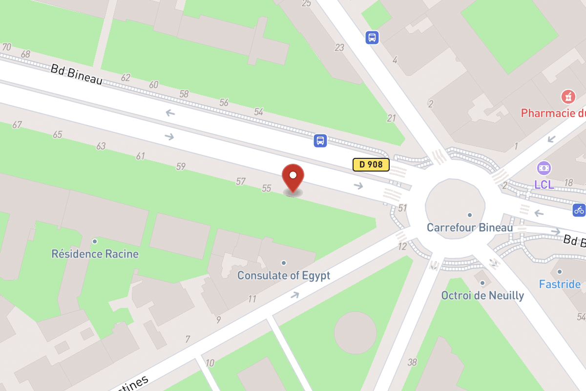 Plan de situation — 53 Avenue Bineau