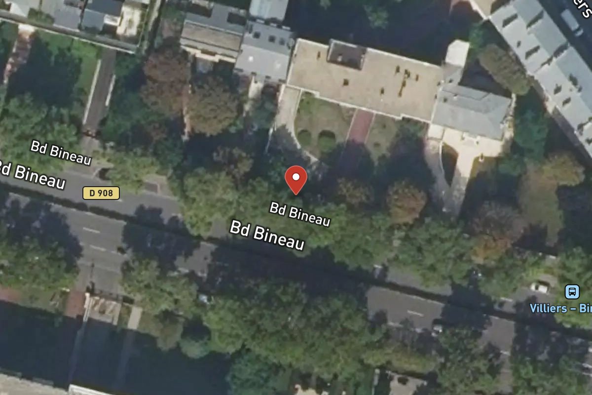Vue satellite — 58 Avenue Bineau