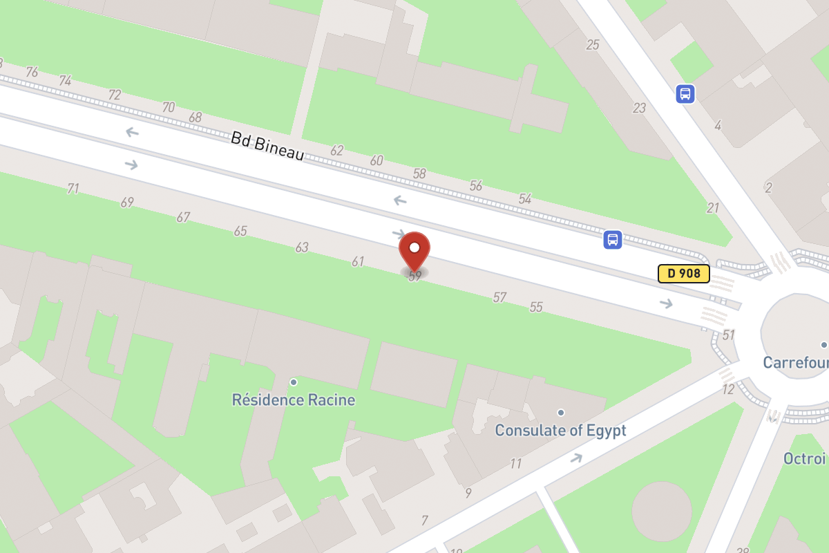 Plan de situation — 59 Avenue Bineau