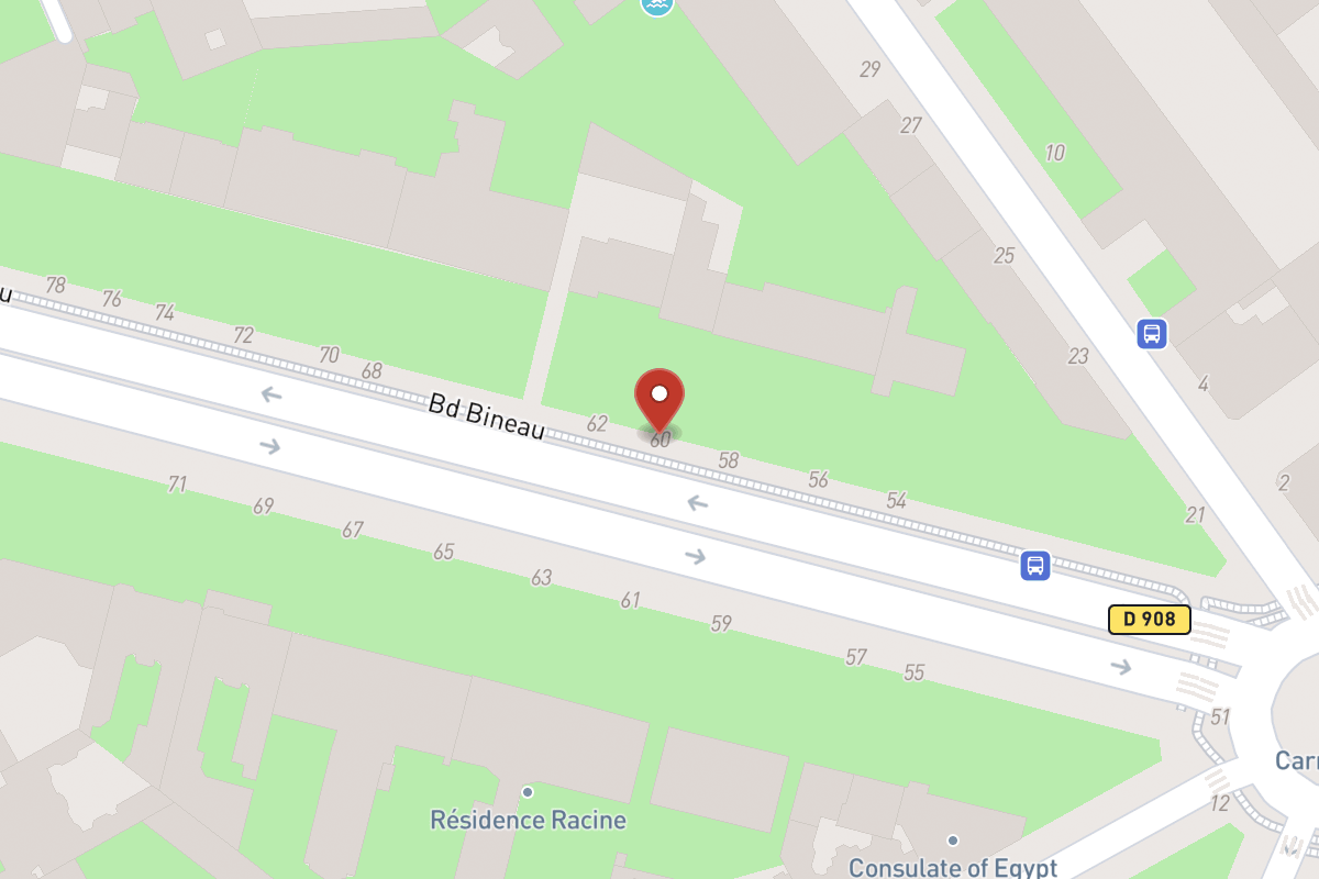 Plan de situation — 60 Avenue Bineau