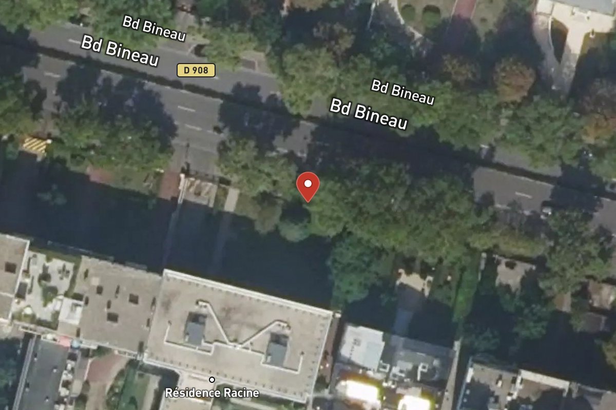 Vue satellite — 61 Avenue Bineau