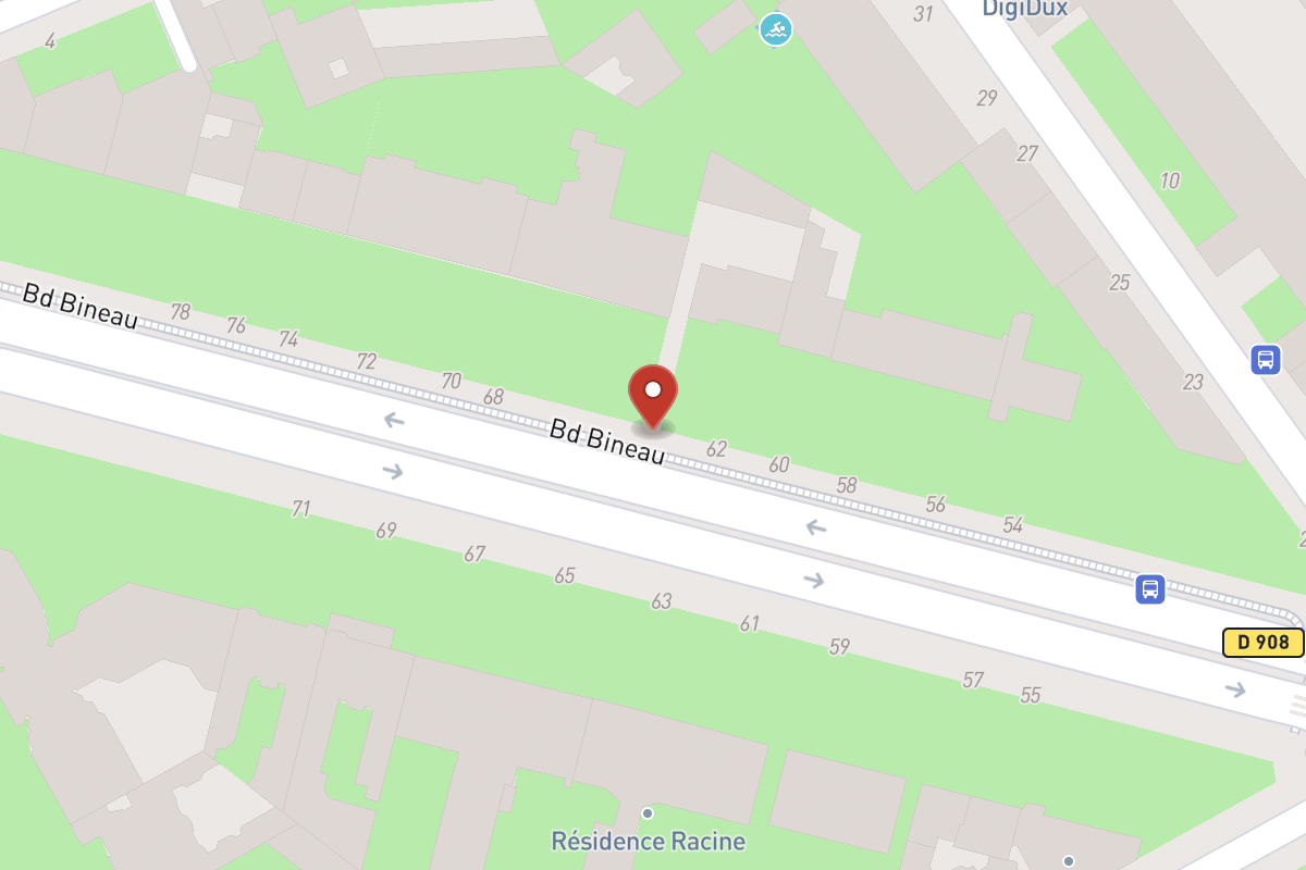 Plan de situation — 64 Avenue Bineau