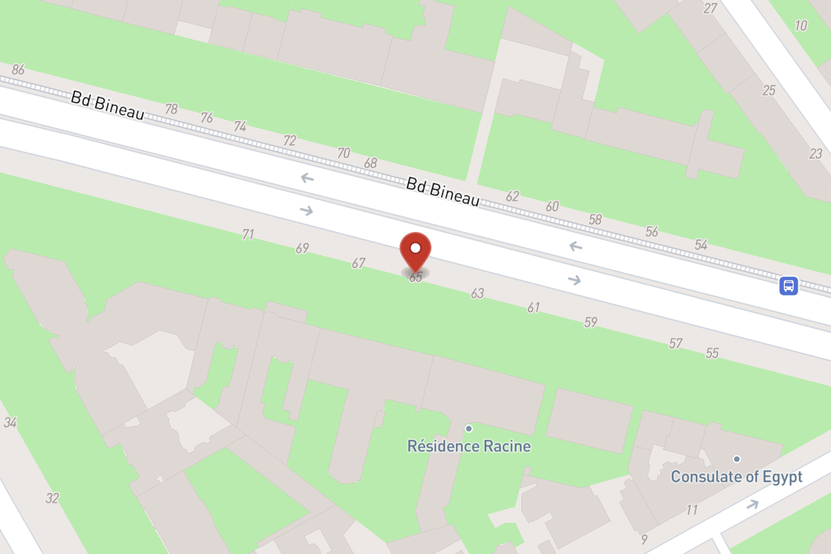 Plan de situation — 65 Avenue Bineau